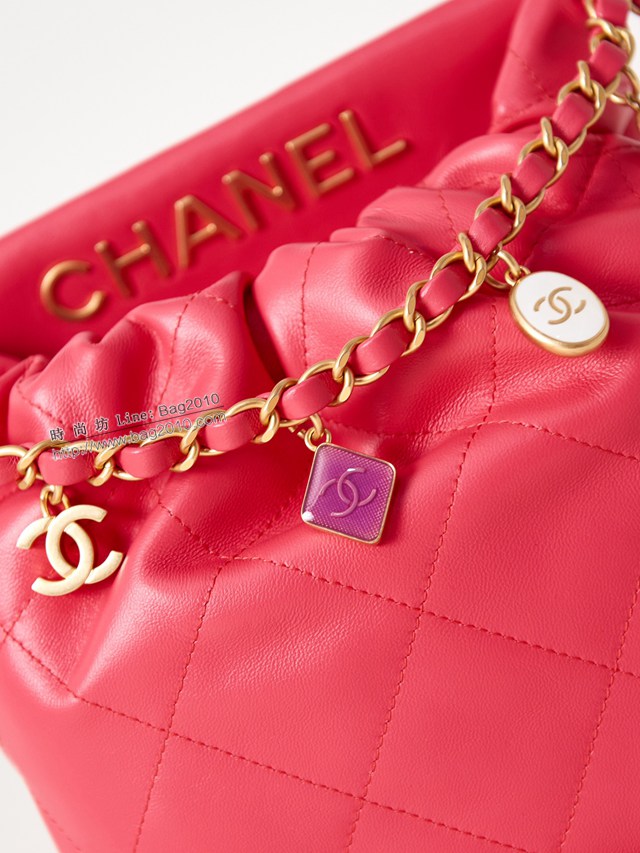 Chanel專櫃新款23P迷你購物袋 AS3793 香奈兒彩色寶石鏈條女款肩背包 djc5291